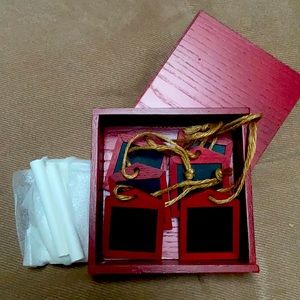 Pottery Barn Mini Hanging Red Chalkboard Ornament